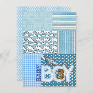 Baby Boy Shower Invitation