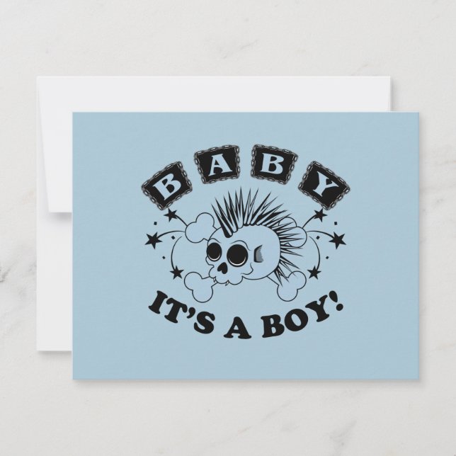Baby Boy Shower Invite (Front)