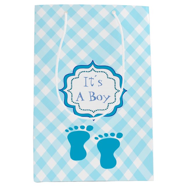 Baby boy shower,It's a boy Medium Gift Bag (Front)