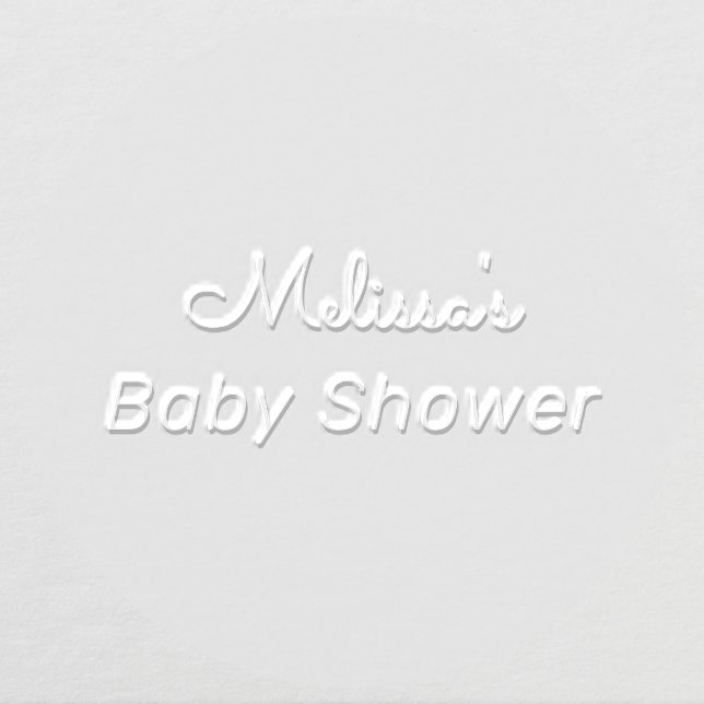 Baby Boy Shower Name Personalized Embosser (Design)