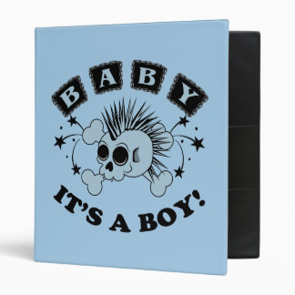 Baby Boy Skull Binder