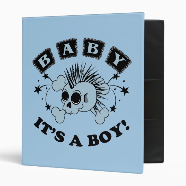 Baby Boy Skull Binder (Front/Inside)