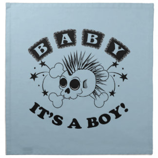 Baby Boy Skull Cloth Napkin