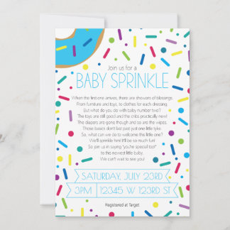 Baby Boy Sprinkle Invitation