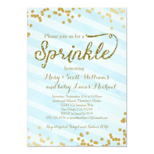 baby sprinkle invitations zazzle