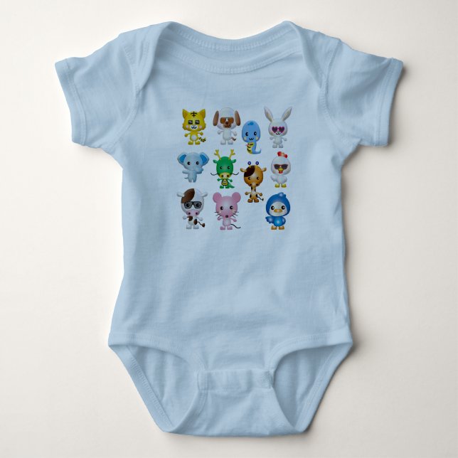 Baby Boy T-Shirt Bodysuit (Front)