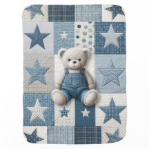 Baby Boy Teddy Bear Blanket