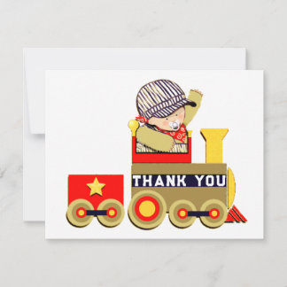 Baby Boy Thank You Card