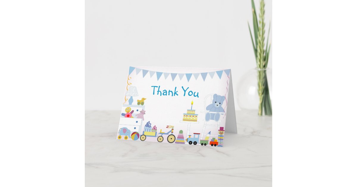 Baby Boy Thank you Card | Zazzle