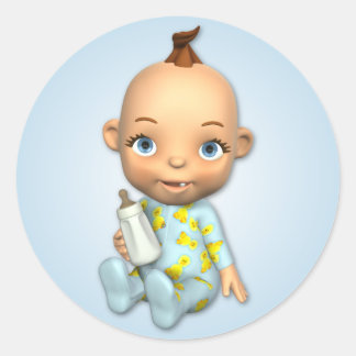 Baby Boy Toon Sticker