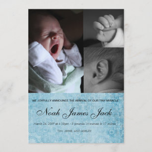 preemie birth announcement