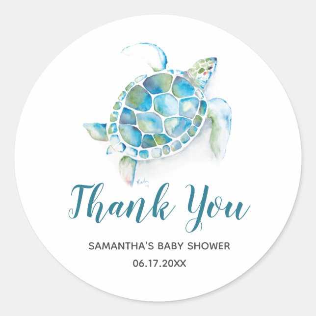 Baby Boy Under the Sea Stickers (Front)