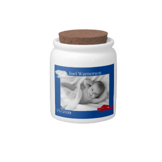 Baby Boy Upload With Airplane Money Supplies Candy Jar