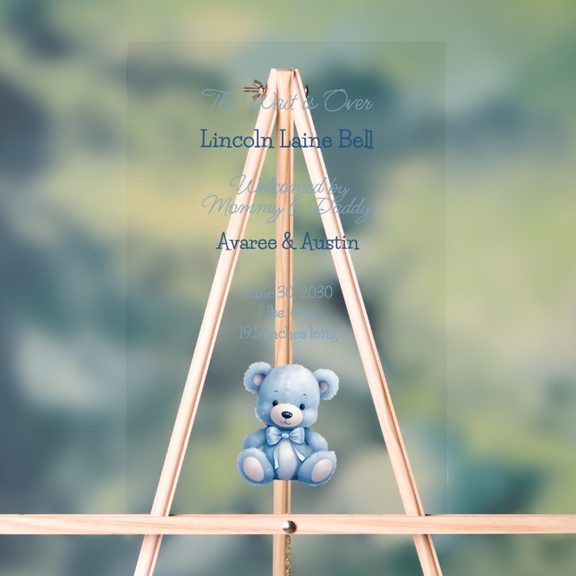 Baby Boy Welcome Sign  (Neutral)