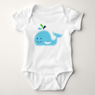Baby Boy Whale Bodysuit