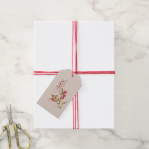 Baby Boy Woodland Animal Shower Gift Tags
