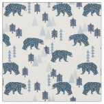 Baby boy woodland bear fabric