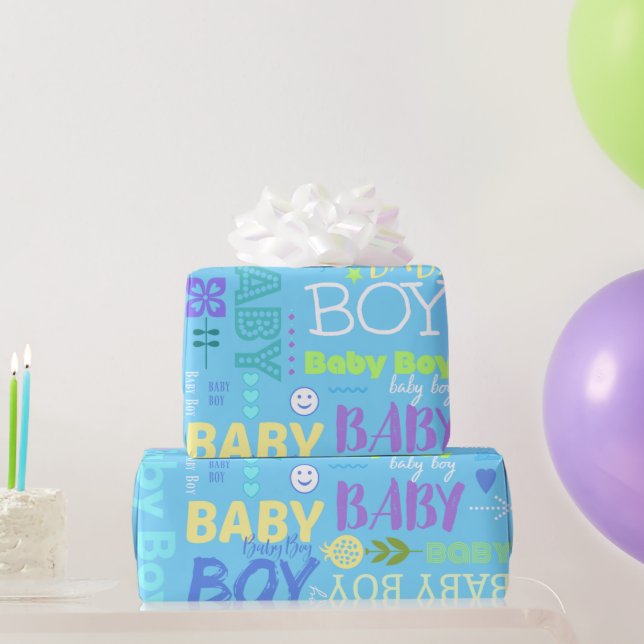 Baby Boy Wrapping Paper (Party Gifts)
