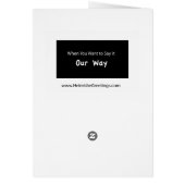Baby Boy, Yiddish Cards (Back)