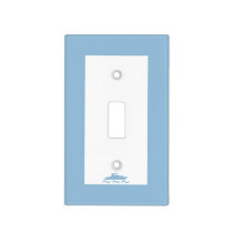 Baby Boy's Blue Boat Light Switch Cover
