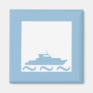 Baby Boy's Blue Boat Magnet