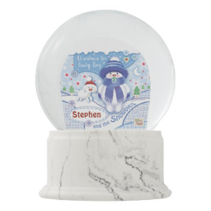 Baby Boys Cute Christmas Snowbie Story Snow Globe Baby Boys Cute Christmas Snowbie Story Snow Globe