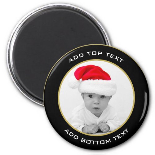 Baby Boys First Christmas Photo Magnet