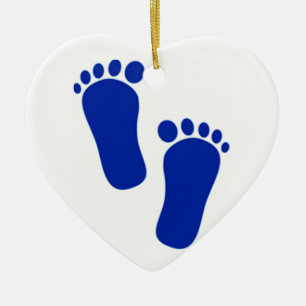 ***BABY BOY'S FOOTPRINTS*** CHRISTMAS ORNAMENT