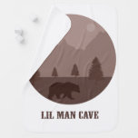 Baby Boys Room Blanket Decor &quot;lil Man Cave&quot; Bear at Zazzle