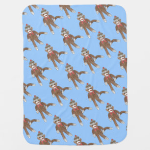 Baby Boy's Sock Monkey Blanket