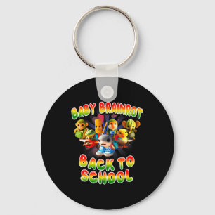 Baby Brainrot Italian Back To School For Design Keychain