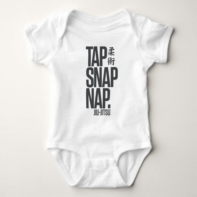 Baby Brazilian Jiu-Jitsu MMA Martial Arts Baby Bodysuit (Front)