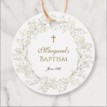 Baby Breath Baptism Communion Gift Tags<br><div class="desc">Baby breath favor tag,  perfect for a baptism,  communion baby shower or just to say thank you. Customize with name,  event date or custom text.</div>
