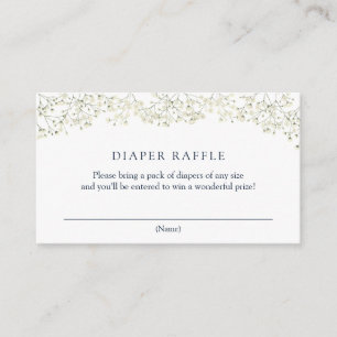 Baby Breath Diaper Raffle insert card