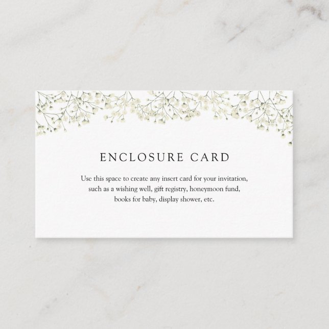 Baby Breath Enclosure Card (Front)