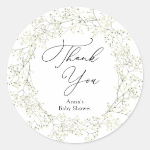 Baby Breath Shower Gift Tags