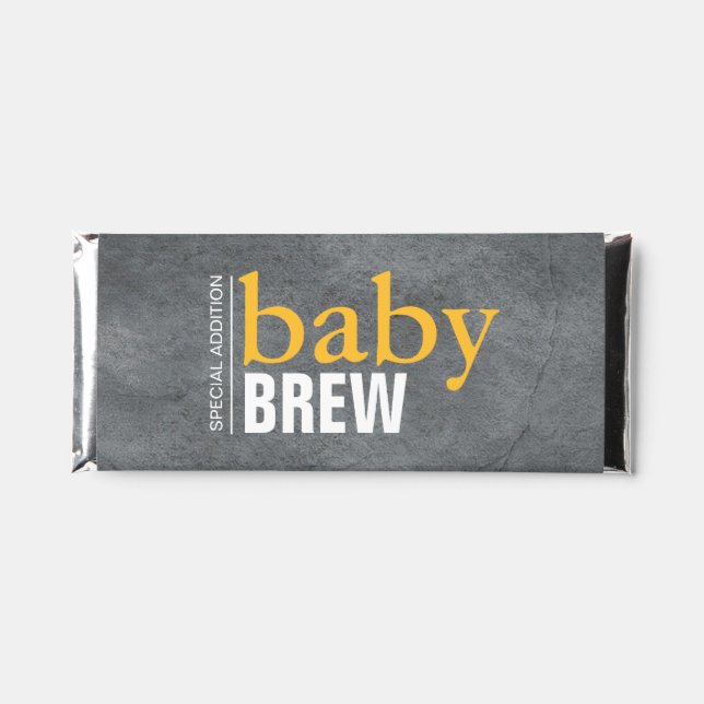 Baby Brew Baby Shower Hershey Bar Favors (Front)