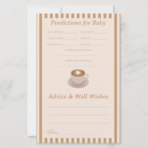 Baby Brewing Baby Shower Advice & Predictions Game