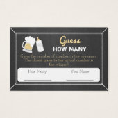 Baby Brewing Baby Shower Guess How Many Guest Card (Front)