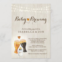 Baby Brewing Couple's Baby Shower Invitation