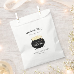 Baby Brewing Gender Neutral Halloween Baby Shower Favor Bag