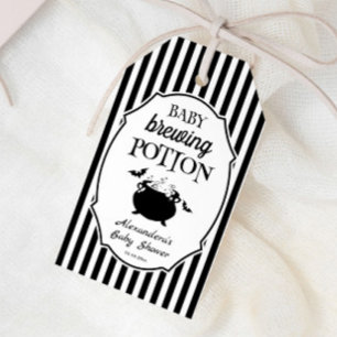 Baby Brewing Potion Halloween Baby Shower Favor Gift Tags