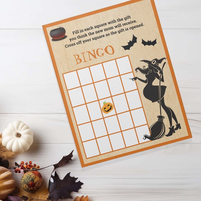 Baby Brewing Shower Halloween Witch Bingo Game Notepad (Creator Uploaded)