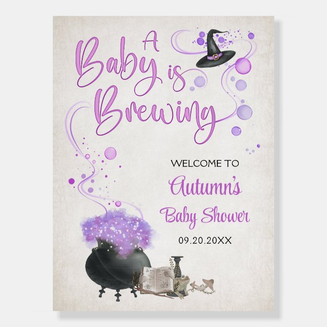 Baby Brewing Shower Welcome Foam Board (Front)