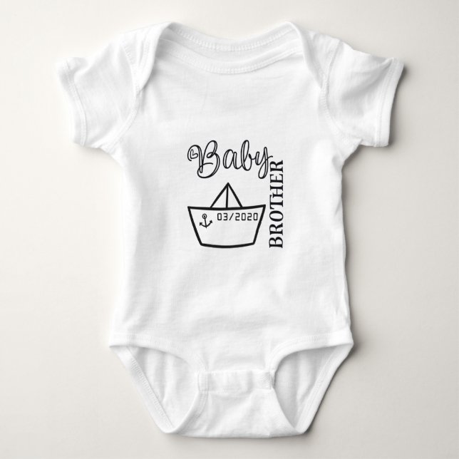 Baby Brother Baby Bodysuit (Front)