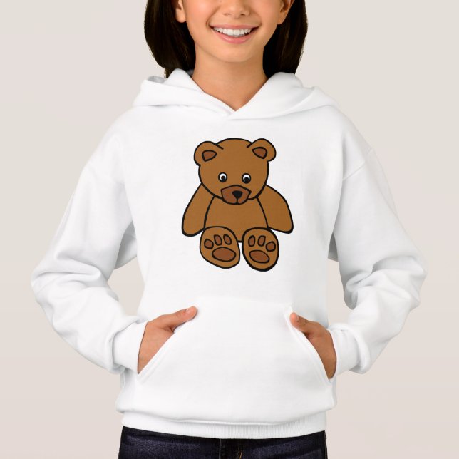 Baby Brown Bear T-Shirt Hoodie (Front)