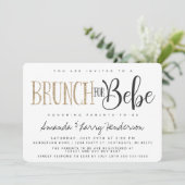 Baby Brunch Baby Shower Invitation (Standing Front)