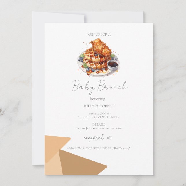 Baby Brunch Baby Shower Invitation (Front)