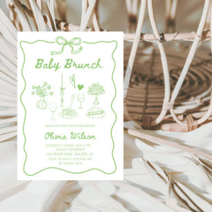 Baby Brunch Baby Shower Invitation