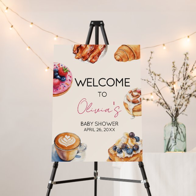 Baby Brunch Baby Shower Welcome Sign (In Situ (Stand))
